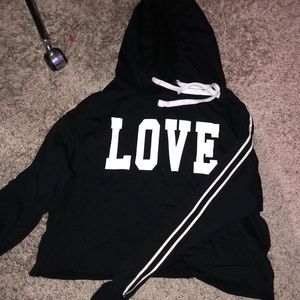 reflex / crop hoodie